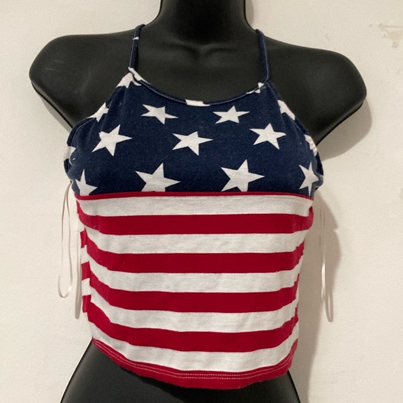 Stars & Stripes Crop Top. Ready for 4th of July or any holiday spirit. C… - Picture 1 of 9
